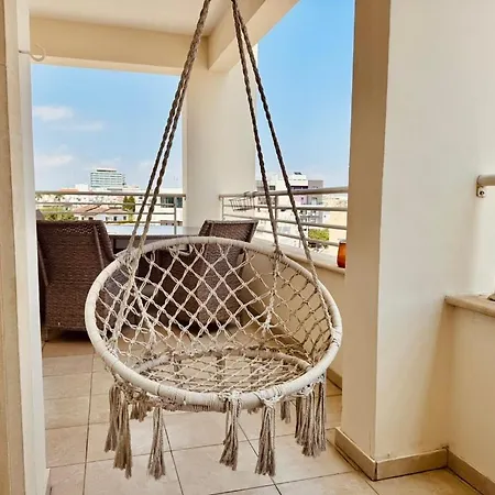 Apartman Boho Sun Retreat - Airy 2br - Walk2beach - Lárnaka